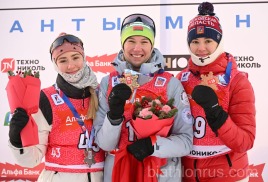 КУБОК РОССИИ ПО БИАТЛОНУ среди мужчин и женщин, 1 ЭТАП. СПРИНТ 7,5 КМ ЖЕНЩИНЫ. ХАНТЫ-МАНСИЙСК (ХМАО-ЮГРА). СЕРЕБРО В КОПИЛКЕ СБОРНОЙ МОСКОВСКОЙ ОБЛАСТИ 